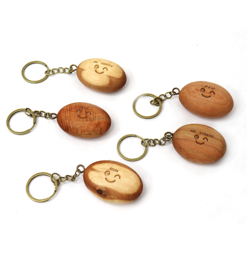 Key ring of wild Cade wood...